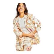 Versierde Revers Lange Mouw Blazer Alma EN Pena , Multicolor , Dames