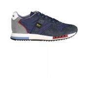 Stijlvolle blauwe sportschoenen met contrasterende accenten Blauer , M...