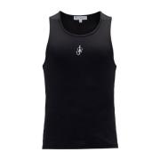 Zwarte Anker Tanktop JW Anderson , Black , Heren