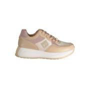 Beige Sneaker met Borduursel en Logo Laura Biagiotti , Beige , Dames