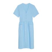 Mousseline jurk relaxed Marc O'Polo , Blue , Dames