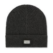 Grijze Logo Baret Hoed Dolce & Gabbana , Gray , Heren