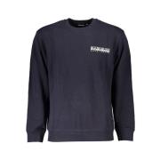 Blauw Vintage Fleece Sweatshirt Napapijri , Blue , Heren