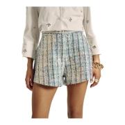 Pailletten geruite shorts Alma EN Pena , Multicolor , Dames