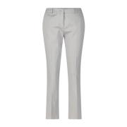 Slim Fit Cropped Trousers Raffaello Rossi , Gray , Dames