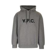 Milo Hoodie Grijs Katoen A.p.c. , Gray , Heren