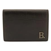 Pre-owned Leather wallets Balenciaga Vintage , Black , Dames