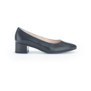 Zwarte Leren Pumps Gabor , Black , Dames