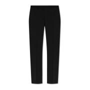 Wollen broek met vouw van Helmut Lang Helmut Lang , Black , Dames