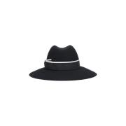 Zwarte Fedora Hoeden voor Mannen Borsalino , Black , Dames