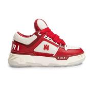 Multicolor Albast Rood Leren Sneakers Amiri , Red , Heren