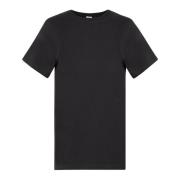 Zwart Curved Seam Tee TotêMe , Black , Dames