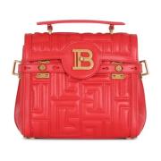 Gewatteerde leren B-Buzz 23 tas Balmain , Red , Dames