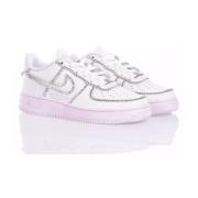 Zilver Roze Sneakers Op Maat Gemaakte Damesschoenen Nike , Pink , Unis...