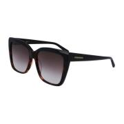 Zwarte en Havana Zonnebril Sf1102S 006 Salvatore Ferragamo , Black , U...