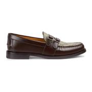 Bruine Loafer Schoenen Ss22 Gucci , Brown , Heren