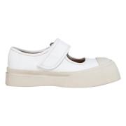 Nappa leren mary jane sneaker Marni , White , Dames