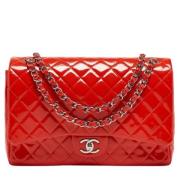 Pre-owned Leather chanel-bags Chanel Vintage , Orange , Dames