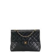 Pre-owned Leather shoulder-bags Chanel Vintage , Black , Dames