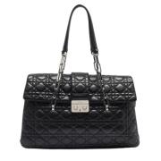 Pre-owned Leather totes Dior Vintage , Black , Dames