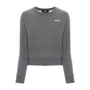 Grijze Crew Neck Sweater A.p.c. , Gray , Dames