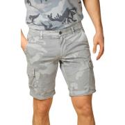 Camouflage Cargo Bermuda Slim Fit Mason's , Blue , Heren