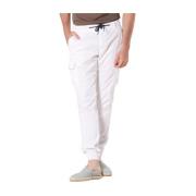 Extra Slim Cargo Jogger Broek Mason's , White , Heren