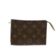 Pre-owned Canvas pouches Louis Vuitton Vintage , Brown , Dames