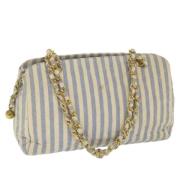 Pre-owned Canvas chanel-bags Chanel Vintage , Beige , Dames