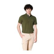 Leopardi Heren Polo in Piquet Mason's , Green , Heren