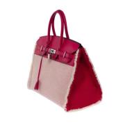 Pre-owned Leather handbags Hermès Vintage , Pink , Dames