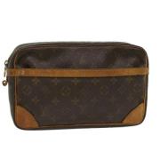 Pre-owned Canvas clutches Louis Vuitton Vintage , Brown , Dames