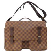 Pre-owned Canvas shoulder-bags Louis Vuitton Vintage , Brown , Dames