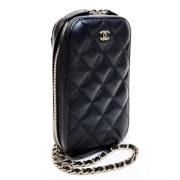 Pre-owned Leather shoulder-bags Chanel Vintage , Black , Dames