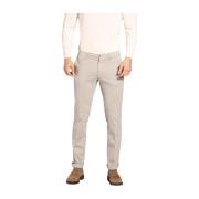 Gabardine Stretch Chino Broek Regular Fit Mason's , Blue , Heren