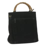 Pre-owned Suede gucci-bags Gucci Vintage , Black , Dames