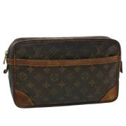 Pre-owned Canvas clutches Louis Vuitton Vintage , Brown , Dames