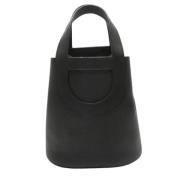 Pre-owned Leather totes Hermès Vintage , Black , Dames