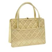 Pre-owned Fabric chanel-bags Chanel Vintage , Yellow , Dames