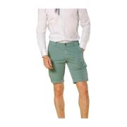 Slim Fit Cargo Bermuda in Mintgroen Mason's , Green , Heren