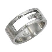 Pre-owned Metal rings Gucci Vintage , Gray , Dames