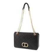 Zwarte Crossbody Tas met Uitschuifbare Ketting Twinset , Black , Dames