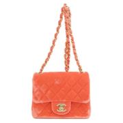 Pre-owned Fur shoulder-bags Chanel Vintage , Orange , Dames