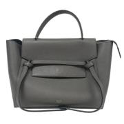 Pre-owned Leather celine-bags Celine Vintage , Gray , Dames