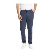 Heren Chino Jogger Broek Marineblauw Mason's , Blue , Heren