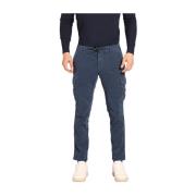 Fluwelen Cargo Broek Extra Slim Fit Mason's , Blue , Heren