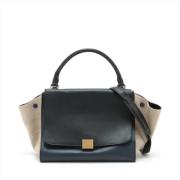 Pre-owned Leather celine-bags Celine Vintage , Black , Dames