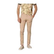 Extra Slim Chino Broek in Stretch Gabardine Mason's , Beige , Heren