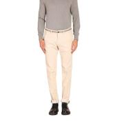 Velvet Gestreepte Slim Fit Chino Broek Mason's , Beige , Heren