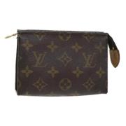 Pre-owned Canvas pouches Louis Vuitton Vintage , Brown , Dames